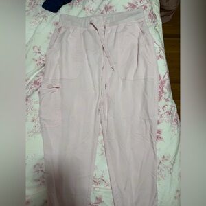 Baby pink scrub pants